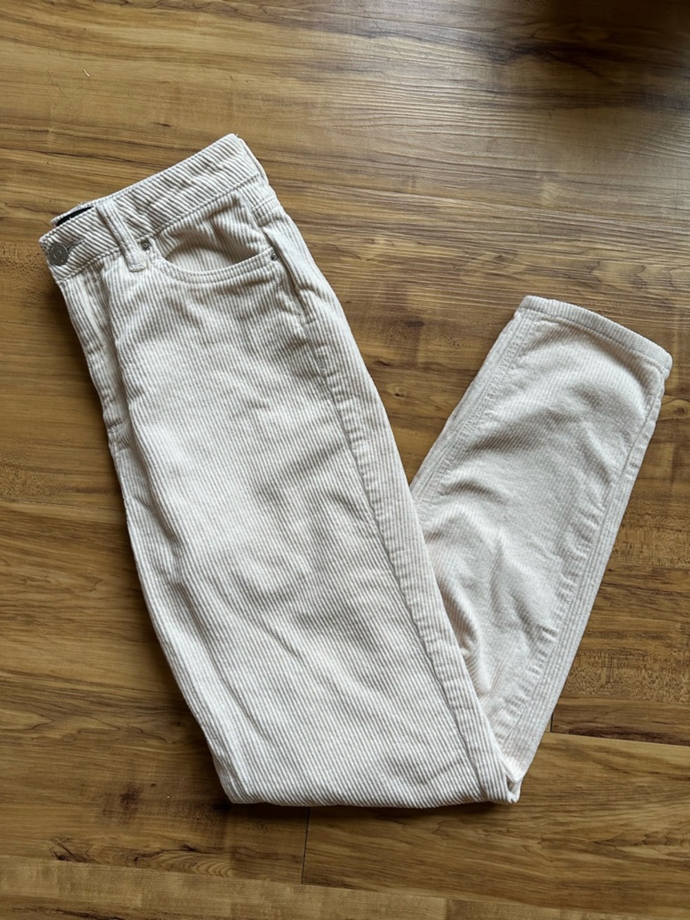 BDG Corduroy Pant Mom High-Rise Women’s 26 Cream White Preppy Urban Outfitters